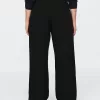365 Mid Rise Satin-Trim Trousers