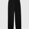 365 Mid Rise Satin-Trim Trousers