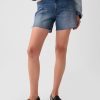 4″ High Rise Girlfriend Denim Shorts
