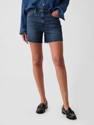 4″ High Rise Girlfriend Denim Shorts