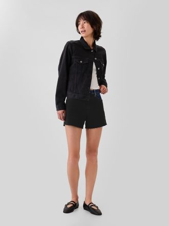 4″ High Rise Girlfriend Denim Shorts