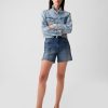 4″ High Rise Girlfriend Denim Shorts
