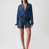 4″ High Rise Girlfriend Denim Shorts