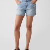 5″ Mid Rise Denim Girlfriend Shorts