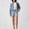 5″ Mid Rise Denim Girlfriend Shorts