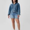 5″ Mid Rise Denim Girlfriend Shorts