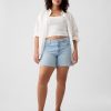 5″ Mid Rise Denim Girlfriend Shorts