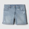 5″ Mid Rise Denim Girlfriend Shorts