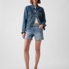 5″ Mid Rise Denim Girlfriend Shorts