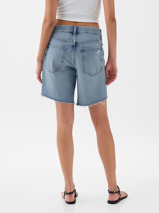 8″ Mid Rise ’90s Loose Denim Bermuda Shorts 8″ Mid Rise ’90s Loose Denim Bermuda Shorts