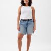 8″ Mid Rise ’90s Loose Denim Bermuda Shorts 8″ Mid Rise ’90s Loose Denim Bermuda Shorts