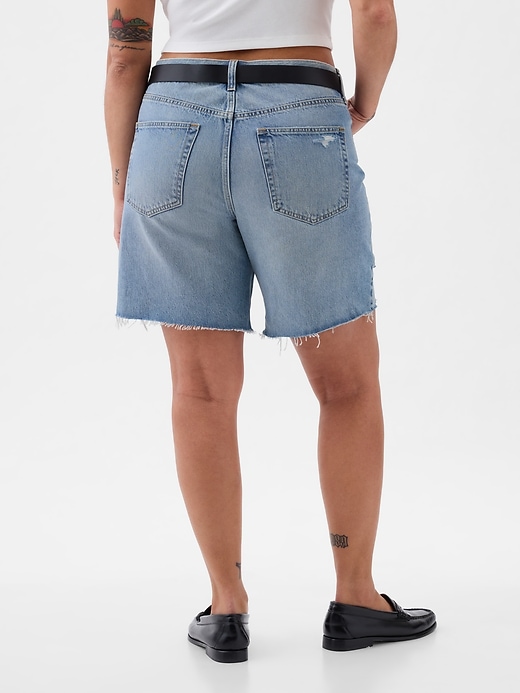 8″ Mid Rise ’90s Loose Denim Bermuda Shorts 8″ Mid Rise ’90s Loose Denim Bermuda Shorts
