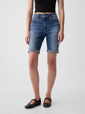 9″ High Rise Bermuda Shorts