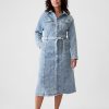 Belted Denim Midi Dress