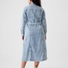 Belted Denim Midi Dress