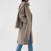 Belted Double-Faced Wool Scarf Coat