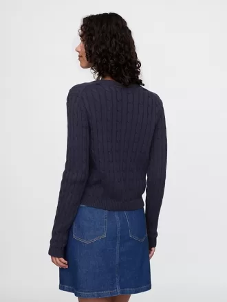Cable-Knit Cardigan