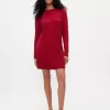 CashSoft Cable-Knit Mini Sweater Dress