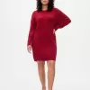 CashSoft Cable-Knit Mini Sweater Dress