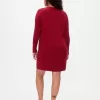 CashSoft Cable-Knit Mini Sweater Dress