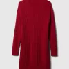 CashSoft Cable-Knit Mini Sweater Dress