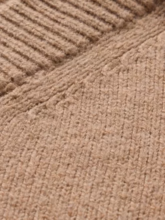 CashSoft Cropped High V-Neck Sweater