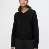 CashSoft Cropped High V-Neck Sweater