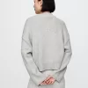 CashSoft Cropped High V-Neck Sweater