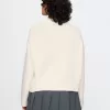 CashSoft Cropped High V-Neck Sweater