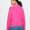 CashSoft Cropped High V-Neck Sweater
