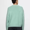 CashSoft Cropped High V-Neck Sweater