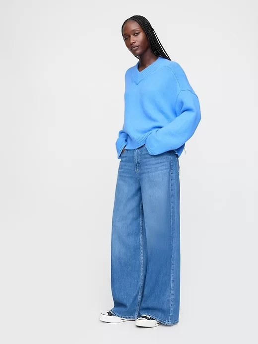 CashSoft Cropped High V-Neck Sweater CashSoft Cropped High V-Neck Sweater