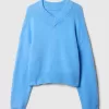CashSoft Cropped High V-Neck Sweater CashSoft Cropped High V-Neck Sweater