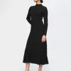 CashSoft Pleated Rib Maxi Sweater Dress