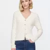 CashSoft Pointelle Cardigan