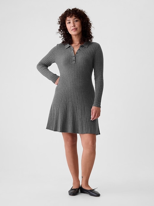 CashSoft Polo Mini Sweater Dress CashSoft Polo Mini Sweater Dress