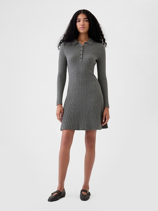 CashSoft Polo Mini Sweater Dress CashSoft Polo Mini Sweater Dress