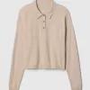 CashSoft Relaxed Polo Sweater