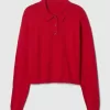 CashSoft Relaxed Polo Sweater