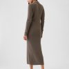 CashSoft Rib Midi Polo Sweater Dress