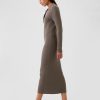 CashSoft Rib Midi Polo Sweater Dress