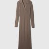 CashSoft Rib Midi Polo Sweater Dress