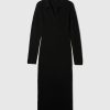 CashSoft Rib Midi Polo Sweater Dress