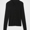 CashSoft Rib Polo Cardigan