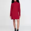 CashSoft Rib Turtleneck Mini Sweater Dress