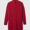 CashSoft Rib Turtleneck Mini Sweater Dress