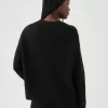 CashSoft Shaker-Stitch Crewneck Sweater CashSoft Shaker-Stitch Crewneck Sweater