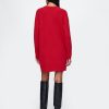 CashSoft Shaker-Stitch Mini Sweater Dress