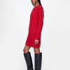 CashSoft Shaker-Stitch Mini Sweater Dress