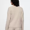 CashSoft Wide Rib V-Neck Sweater